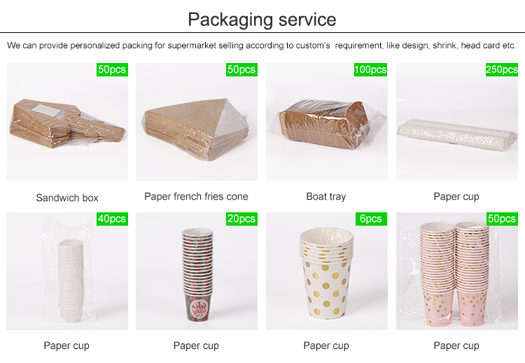  New style take away box PLA paper packaging biodegradables bamboo pulp paper box