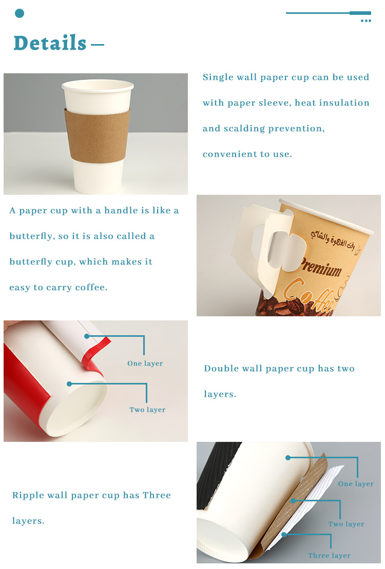 Eco-Friendly Take Away Double Wall Coffee Paper Cup