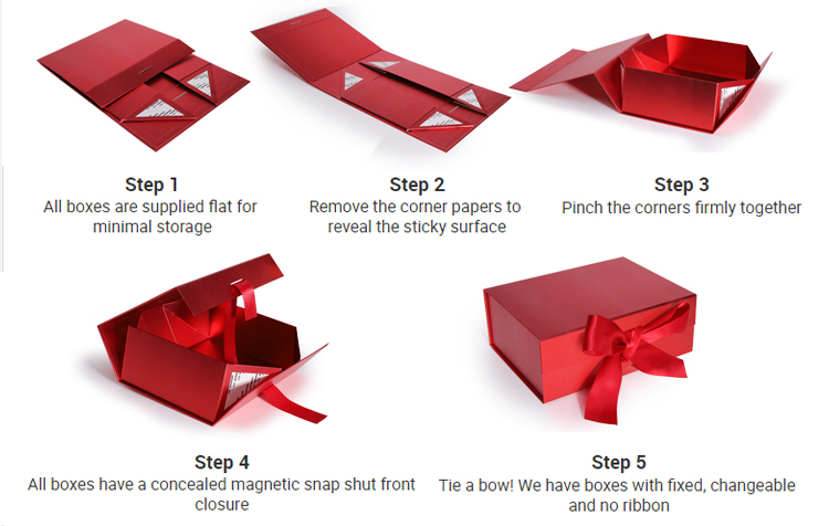 Handbag foldable storage box for clothes foldable gift box