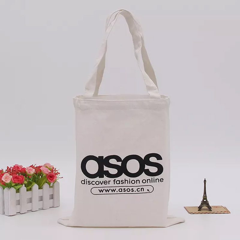 Promotion custom natural durable cotton canvas shopping tote bag with logo