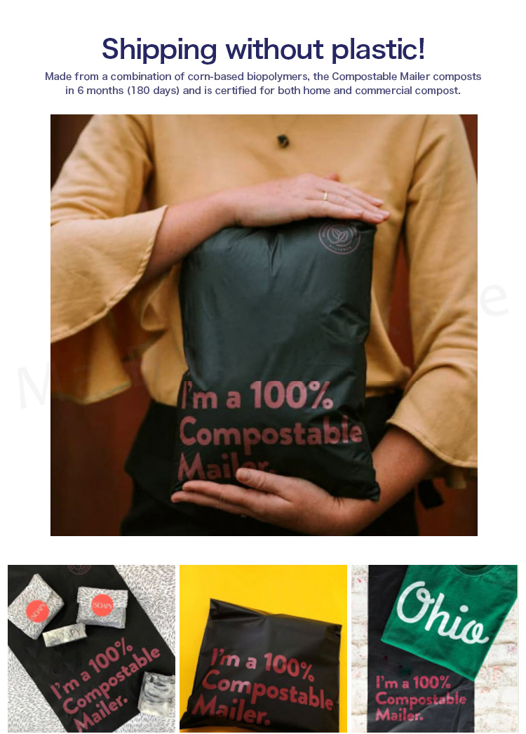 Biodegradable Plastic Packaging Polymailer Bag For Clothes
