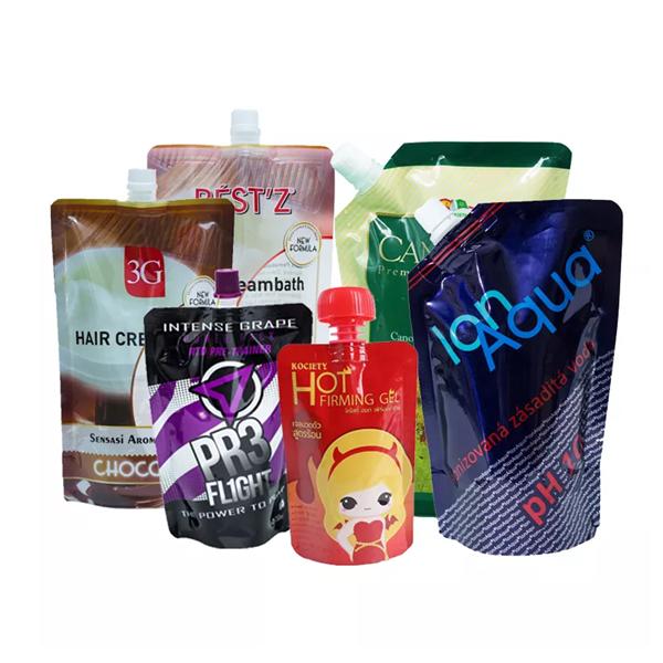 Custom Printed Food Grade Aluminum Foil Stand Up Spout Pouch Plastic Drinking Water Bag For Fruit Juice
