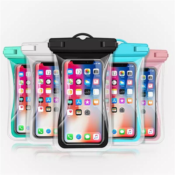 Wholesale Universal Waterproof Smartphone Bag Custom Logo PVC TPU Lanyard Waterproof Phone Pouch Floating Waterproof Phone case bags