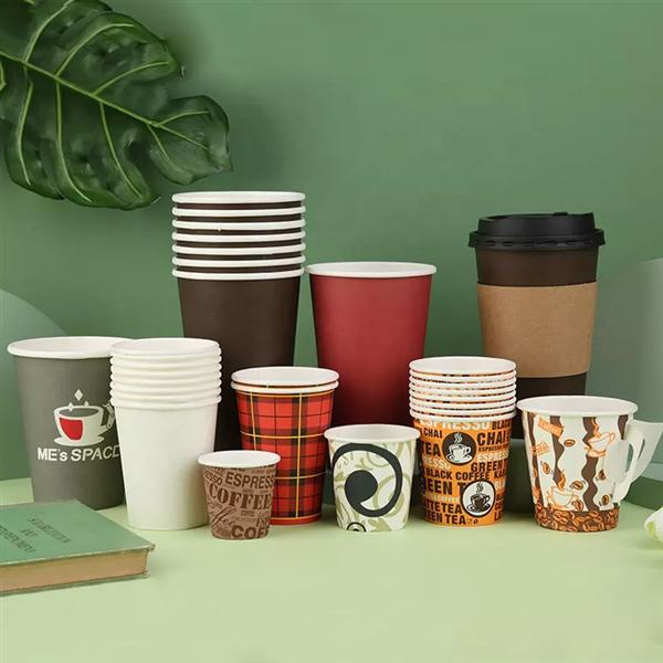 China Factory hot sale eco friendly disposable paper coffee cups takeaway paper cups for hot drinks