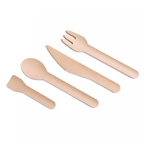 Food Grade disposable utensils paper spoon Compostable cutlery recyclable