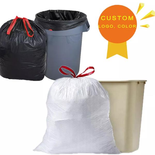 ODM scented rubbish drawstring garbage bag for home biodegradable glad trashbags 13 30 gallon Tall Kitchen Drawstring Trash Bags